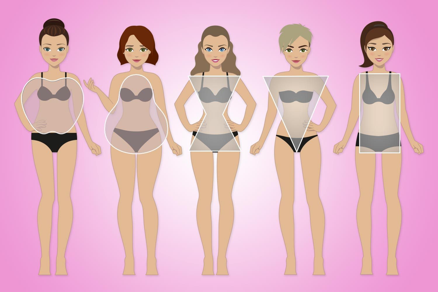 bodycon dress on different body types.